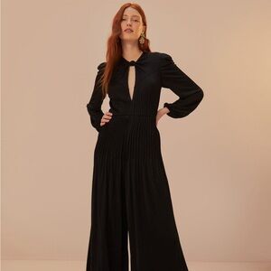 Farm Rio long sleeve knot jumpsuit NWOT